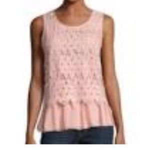 Pink sleeveless top size small